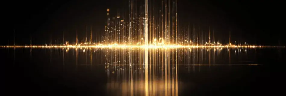 Spectre audio or symbolisant l'analyse de données