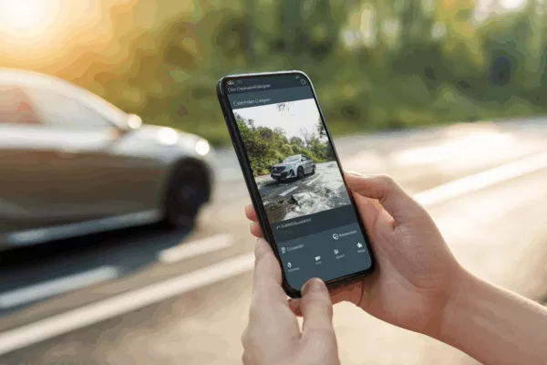 Utilisation d'une application mobile pour véhicule connecté