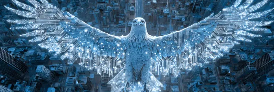 Aigle composé de réseaux de données - vision globale du marché