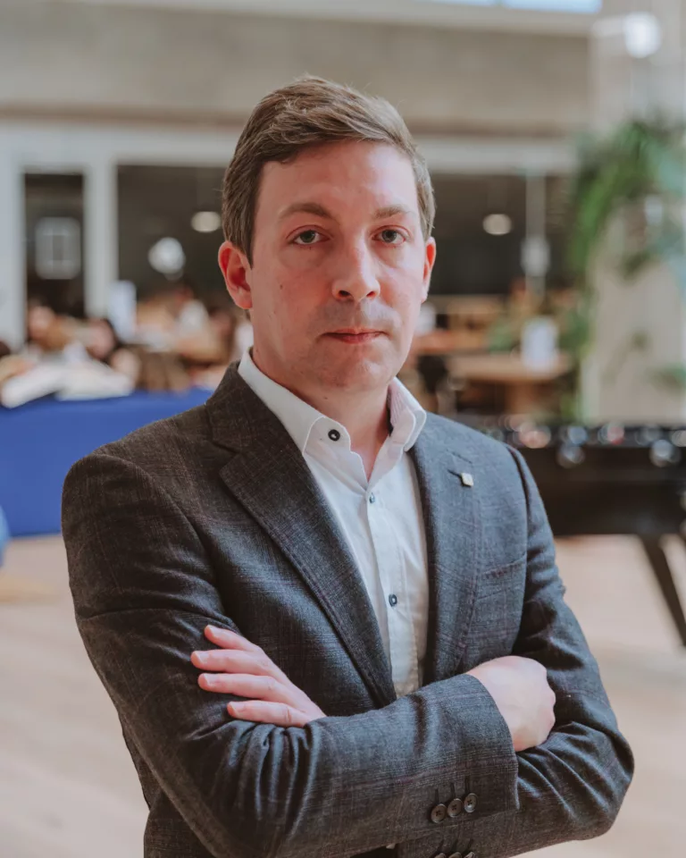 Yann Beuzit, founder of Million Marketing, in the agency offices in Paris