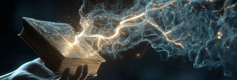 Mains tenant une énergie électrique symbolisant l'innovation